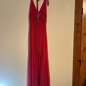 B Darlin Ruby Halter Prom Dress